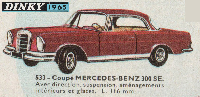<a href='../files/catalogue/Dinky France/533/1965533.jpg' target='dimg'>Dinky France 1965 533  Mercedes Benz 300 SE</a>